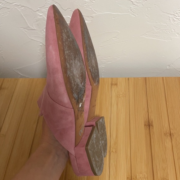 Marlee Suede Point-toe Mules In Rose - Picture 7 of 8
